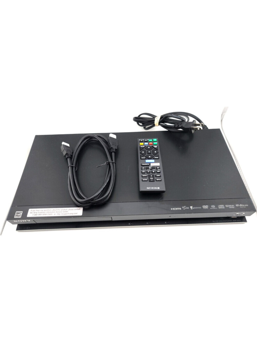 Sony BDP‑S570 Blu‑ray Disc DVD Player–3D– HDMI – w/Remote– Tested & Works Great!